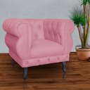 Ver imagem 2 de Kit 2 Poltronas Decorativa Sala Recepção Maya Suede Rosa LM DECOR