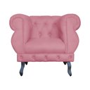 Ver imagem 3 de Kit 2 Poltronas Decorativa Sala Recepção Maya Suede Rosa LM DECOR