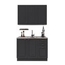 Ver imagem 2 de Cozinha Modulada Compacta Americana 100% MDF 120cm com Rodapé Provence Multimóveis Crink-CPT003