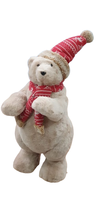 Urso Natalino - Cachecol e Gorro - 5