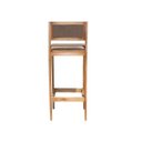 Ver imagem 5 de Kit 4 Banquetas Assento com Encosto Estofado em Mel com Linho Marrom Hellen