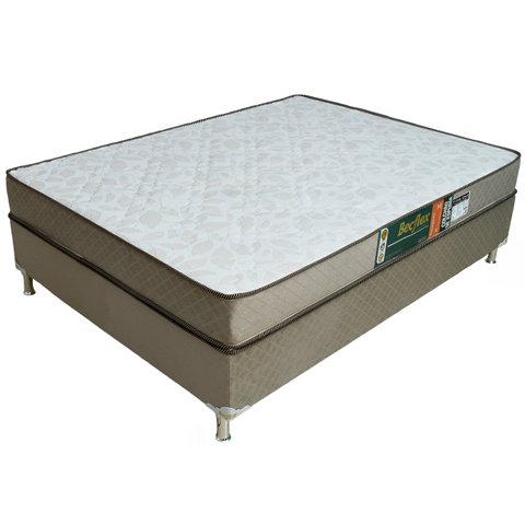 Conjunto Box Completo Solteiro Becflex Titan Gold 0,88 X 1,88 X 0,46 (cama Box + Colchão)