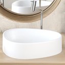 Ver imagem 3 de Kit 02 Cubas de Apoio Gota para Banheiro Lavabo C01 Bg43w Branca Matte Fosca - Lyam