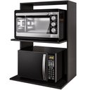 Ver imagem 3 de Suporte Aéreo para Micro-ondas Forno 60x40cm Laura M05 Preto - Inoviza