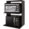 Suporte Aéreo para Micro-ondas Forno 60x40cm Laura M05 Preto - Inoviza - 3