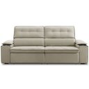 Ver imagem 2 de Sofá Retrátil Reclinável 3 Lugares Sala de Estar 215cm Bilac F04 Linho Bege - Lyam Decor