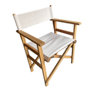 Ver imagem 3 de Cadeira Diretor de Cinema Madeira Tecido Acquablock Duna Cru