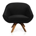 Ver imagem 6 de Kit 01 Namoradeira 02 Lugares e 01 Poltrona Giovana Suede Preto