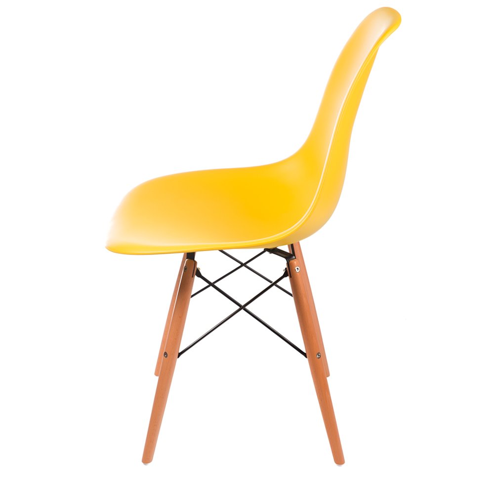 Kit 4 Cadeiras Eames Eifell 130pp Cor:amarelo - 3