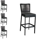 Ver imagem 1 de Kit 4 Banqueta para Balcão de Alumínio e Corda Sintética