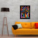 Ver imagem 2 de Quadro Change The Game 45x34cm - com vidro:Madeira preta