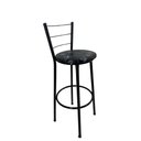 Ver imagem 1 de Banqueta Alta Preta Cozinha Gourmet Americana - Preto Floral