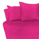 Ver imagem 7 de Namoradeira Sofá 2 Lugares Yara Orgânica Veludo Rosa Pink