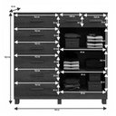 Ver imagem 4 de Cômoda Bali 8 Gavetas 2 Portas Cinamomo - Pnr Móveis