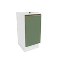 Ver imagem 1 de Balcão Celeste Kappesberg 100% Mdf 1 Porta Branco/verde 40cm