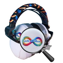 Abafador de Ruidos Infinity Gray para Autistas de 26 Db com Suporte Decorativo Black - 3
