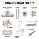 Ver mais imagens de Kit de Churrasqueira Gourmet P Completa Inox 430 com Exaustor - Soberano Grill