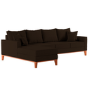 Ver imagem 3 de Sofá 4 Lugares Beny com Chaise Esquerdo Corino Marrom