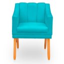 Ver imagem 5 de Kit com 2 Cadeiras Poltrona para Sala Moderna e Confortável Mila Suede