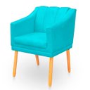 Ver imagem 4 de Kit com 2 Cadeiras Poltrona para Sala Moderna e Confortável Mila Suede