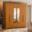 Ver imagem 1 de Guarda-Roupa de Casal 6 Portas Vinci com Espelhos Cinamomo