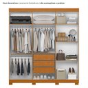Ver imagem 4 de Guarda-Roupa de Casal 6 Portas Vinci com Espelhos Cinamomo