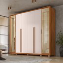 Ver imagem 5 de Guarda Roupa Casal Galeno 265cm com 6 Portas e 6 Gavetas em Mdf Freijo/offwhite G11- Gran Belo