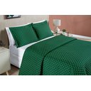 Ver imagem 2 de cobre leito king size matelado dupla face micropercal 200 fios estampado verde