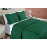 cobre leito king size matelado dupla face micropercal 200 fios estampado verde - 2