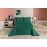 cobre leito king size matelado dupla face micropercal 200 fios estampado verde - 3