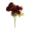 Buquê de Rosas 7 Flores Marsala Rustic 40cm - Vivaflor Decor - 1