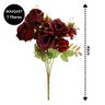 Buquê de Rosas 7 Flores Marsala Rustic 40cm - Vivaflor Decor - 3
