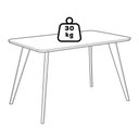 Ver imagem 4 de Mesa de Jantar 4 Lugares Tampo MDF 130x80 cm 21752 Cinamomo Ornar