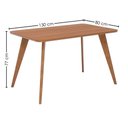 Ver imagem 2 de Mesa de Jantar 4 Lugares Tampo MDF 130x80 cm 21752 Cinamomo Ornar