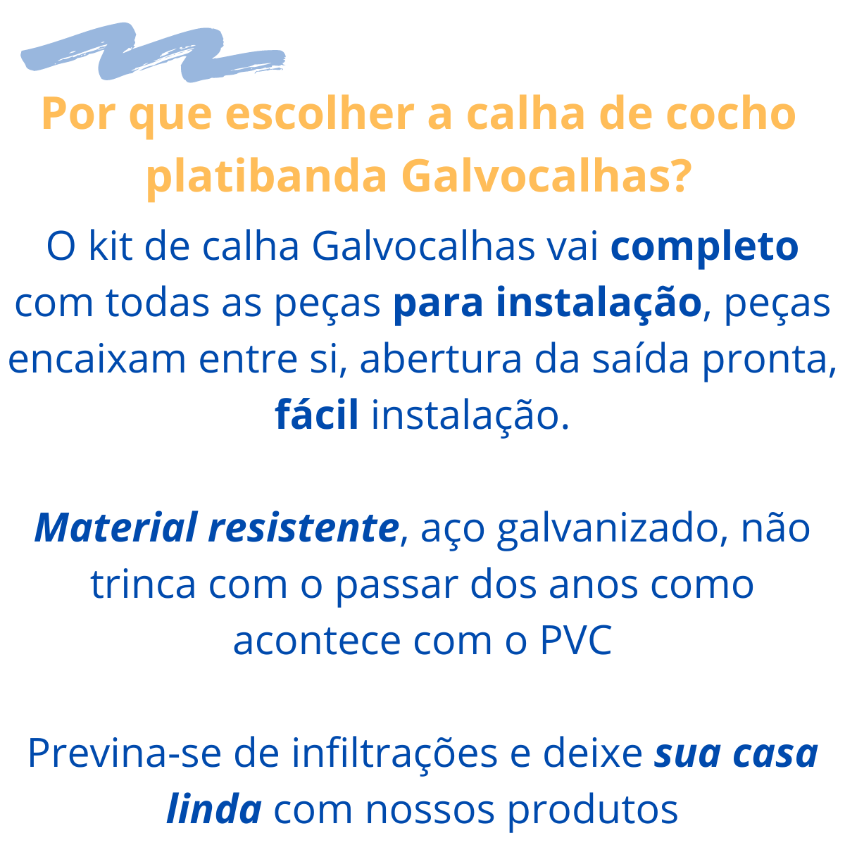 Kit Calha Telhado Cocho Divisa Platibanda 4 Mts Galvanizada Galvocalhas Calha Galvanizada Saída Redo - 4