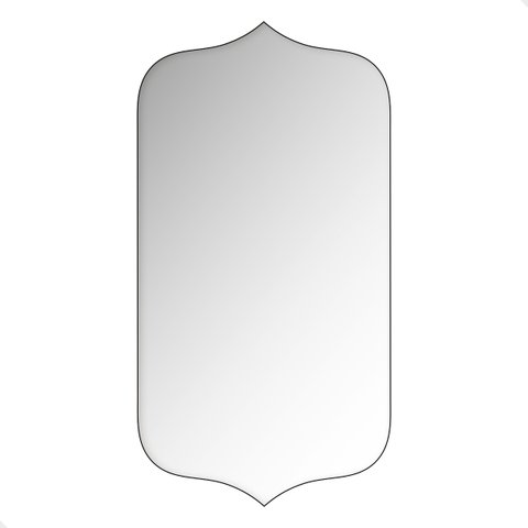 Espelho para Salão de Beleza Grande 60x110cm - Modelo Bali Preto