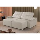 Ver imagem 3 de Sofá 3 Lugares Retrátil e Reclinável Martins M-182 Veludo Creme