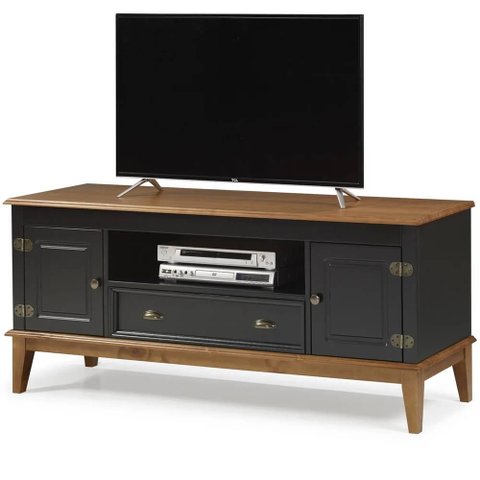 Rack Nani 2 Portas e 1 Gaveta Cor Preto 150cm - 63220