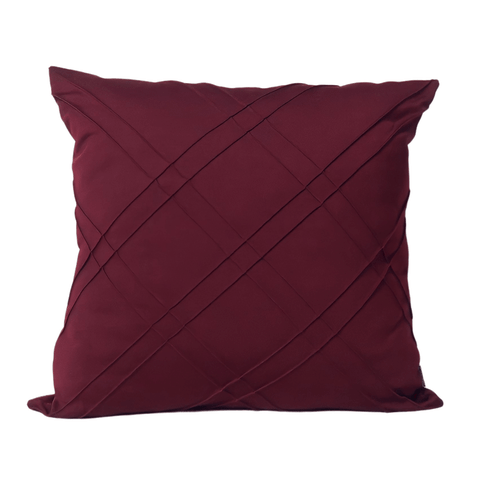 CAPA DE ALMOFADA DRAPEADA MARSALA Almofadas Estilo