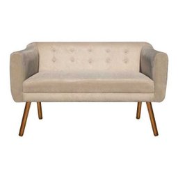 Kit Namoradeira 2 Lugares e 02 Poltronas Julia Suede Bege - D'Rossi - 3