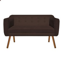 Kit Namoradeira 2 Lugares e 02 Poltronas Julia Suede Marrom - D'Rossi - 3 Kit Namoradeira 2 Lugares e 02 Poltronas Julia Suede Marrom - D'Rossi - 3