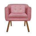 Ver imagem 4 de Kit Namoradeira 2 Lugares e 02 Poltronas Julia Suede Rose - D'Rossi