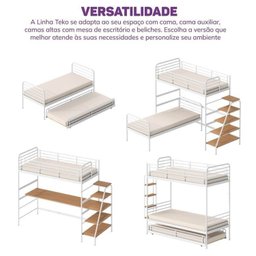 Beliche com Escada Lateral em Ferro Aço Carbono Tubular Teko Casatema - 8