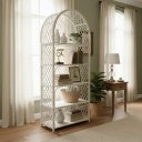 Ver imagem 1 de Estante Modelo Capela Branca em Vime Branco