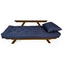 Ver imagem 2 de Sofá Japão Futon Acquablock Madeira Cor Imbuia D33 - Azul Royal