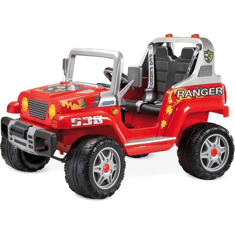 Carro Elétrico Infantil Jipe Power Vermelho 12V com 2 Lugares e