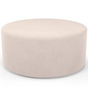 Ver imagem 1 de Puff Redondo Orgânico para Living 90cm Lola W01 Suede Bege - Lyam Decor