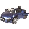 Mini Carro Elétrico Audi R8 6 Volts Azul - Xalingo - 2