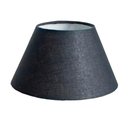 Ver imagem 2 de Cúpula de Abajur Luminária 30x15x45cm Tecido Algodão Soquete Importado Cor Preto Ref 24