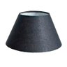 Cúpula de Abajur Luminária 30x15x45cm Tecido Algodão Soquete Importado Cor Preto Ref 24 - 2